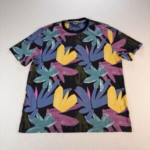 Scotch and Soda Weekend Edition Organic T-shirt men's Sz XL Tropical Colorful